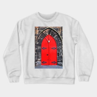 Entrance St Columba's Free Church, Edinburgh - Scotland Crewneck Sweatshirt